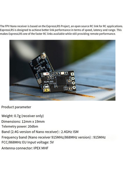 Elrs Nano 915MHZ Rx Alıcı Expresslrs Fpv Alıcı 915MHZ Rc Racing Drone Için (Yurt Dışından) fırsatları