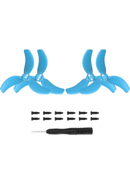 Avata Için 2 Çift Pervane Bıçağı 2 Pervane 3032S Bıçaklar Mini Hafif Drone Kanat Aksesuarları, Mavi (Yurt Dışından)