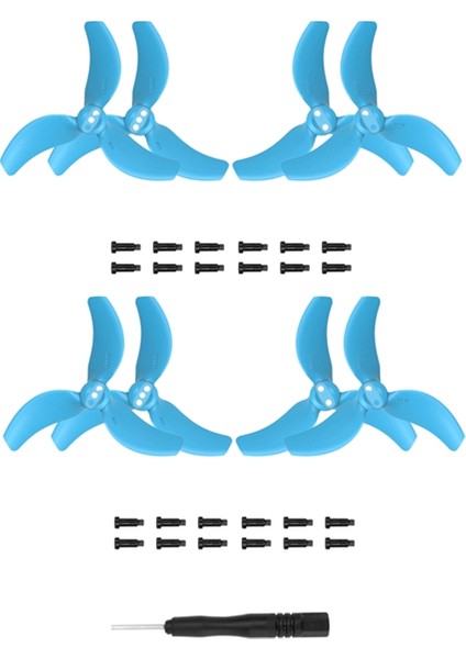 Avata 2 Pervane Için 4 Çift Pervane Bıçağı 3032S Bıçaklar Mini Hafif Drone Kanat Aksesuarları Mavi (Yurt Dışından)