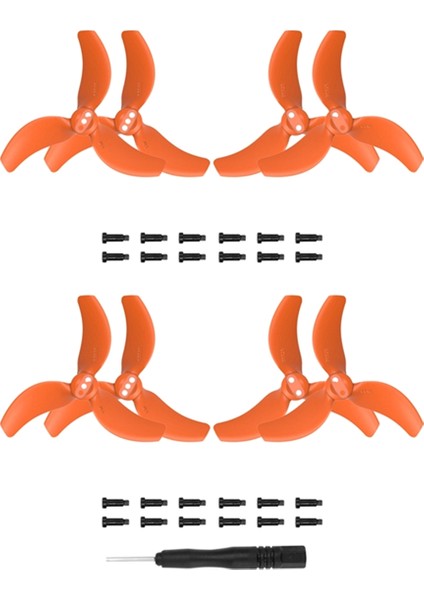 Avata 2 Pervane Için 4 Çift Pervane Bıçağı 3032S Bıçaklar Mini Hafif Drone Kanat Aksesuarları Turuncu (Yurt Dışından)