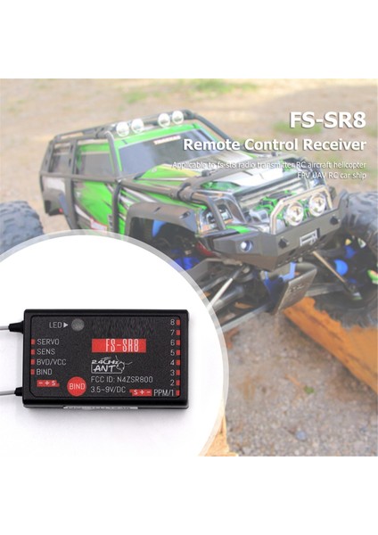 Fs-Sr8 2.4ghz Ant Mini Alıcı Uzaktan Kontrolör Rc Araba 8 Kanallı Uçak Helikopteri Fpv Drone Radyo Verici (Yurt Dışından) indirimleri