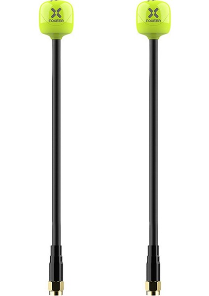 Foxeer 2pcs Fpv Anten Lollipop 4+ Artı 5.8g 2.6dbi Omni Mini Sma Anten Lhcp Rc Fpv Yarış Drone, 150MM (Yurt Dışından)