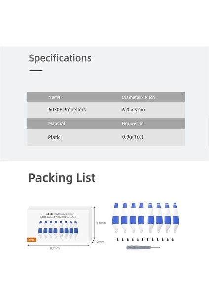 Djı Mini 3 Pro Drone Değiştirme ile Uyumlu Mini 3 Pervane Için Düşük Gunise Hızlı Çıkar Bıçak Aksesuarları, D (Yurt Dışından) fırsatları