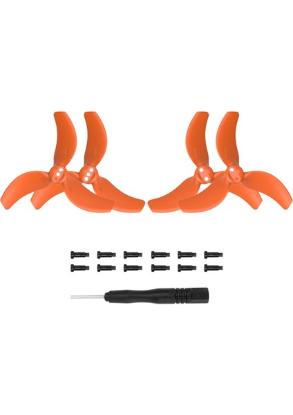 Avata Için 2 Çift Pervane Bıçağı 2 Pervane 3032S Bıçaklar Mini Hafif Drone Kanat Aksesuarları, Portakal (Yurt Dışından)