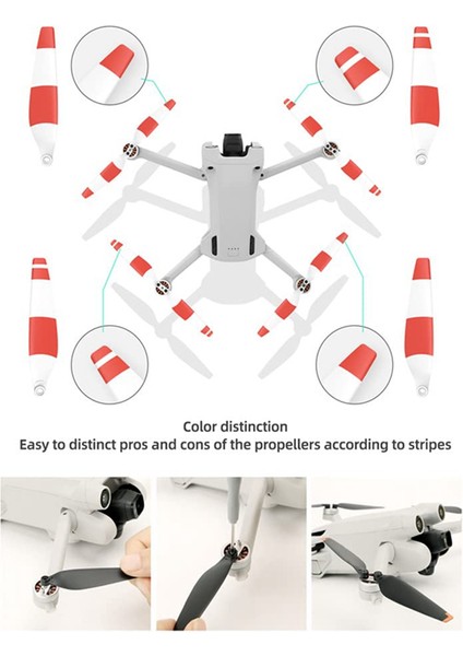 Djı Mini 3 Pro Drone Değiştirme ile Uyumlu Mini 3 Pervane Için Düşük Gürültülü Hızlı Sürümlü Bıçaklar Aksesuarları, A (Yurt Dışından) indirimleri