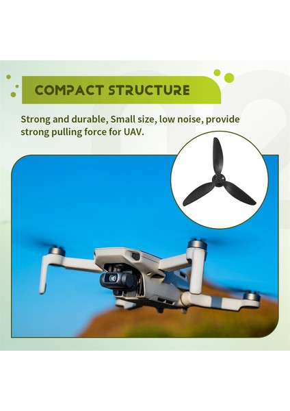 Djı Mavic Mini/ Mini 2 Drone Props Blade Blade Yedek Kanat Fanları Için Djı Mini 2, Siyah (Yurt Dışından) indirimleri