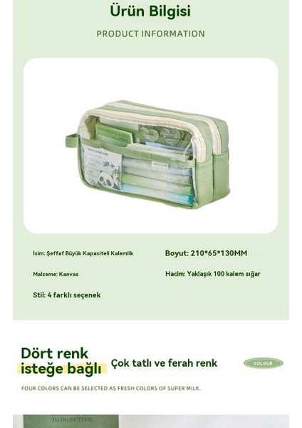 Şeffaf Ağrı Çantası Kalem Çantası Yüksek Değerli Kırtasiye Kutusu (Yurt Dışından) indirimleri