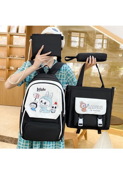 Yüksek Kapasiteli Kitap Çantası Dört Parçalı Sırt Çantası (Yurt Dışından) modelleri