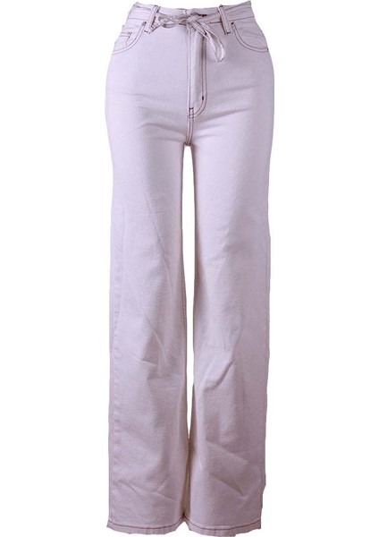 Beyaz Kadın Jean Pantolon 8012