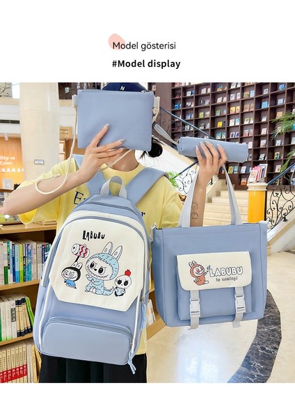 Yüksek Kapasiteli Kitap Çantası Dört Parçalı Sırt Çantası (Yurt Dışından) indirimleri