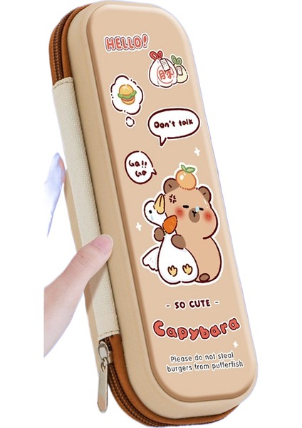 Kapbara Kırtasiye Kutusu Su Geçirmez Kalem Çantası (Yurt Dışından)