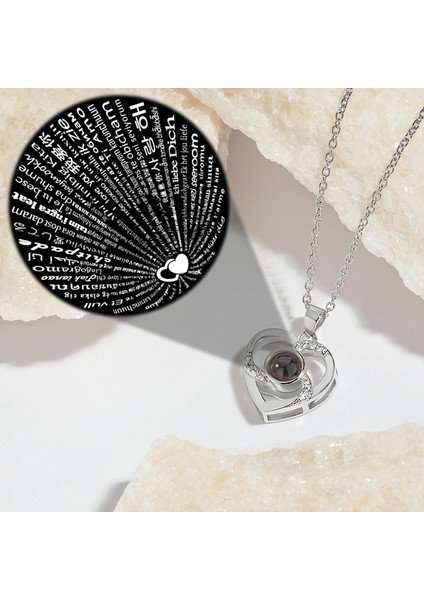 Projeksiyon Taş Kolye Içi Boş Aşk Kolye (Yurt Dışından) fiyatları