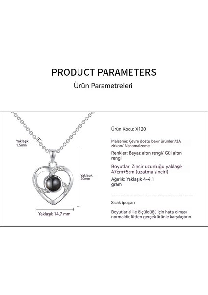 Projeksiyon Taş Kolye Içi Boş Aşk Kolye (Yurt Dışından) modelleri