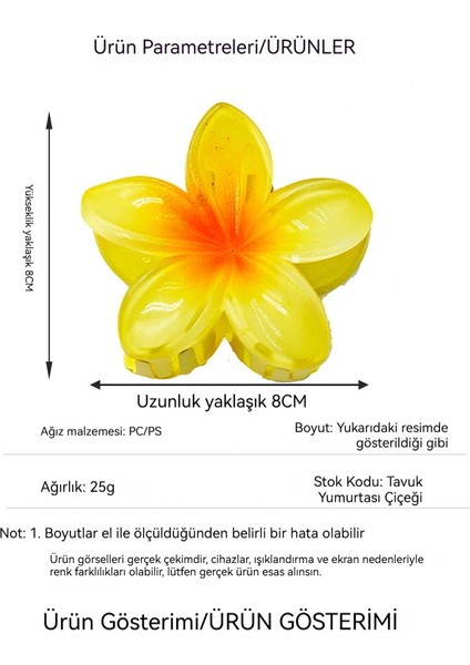 Romantik Yumurta Çiçeği Saç Kapma Saç Aksesuarları (Yurt Dışından) indirimleri