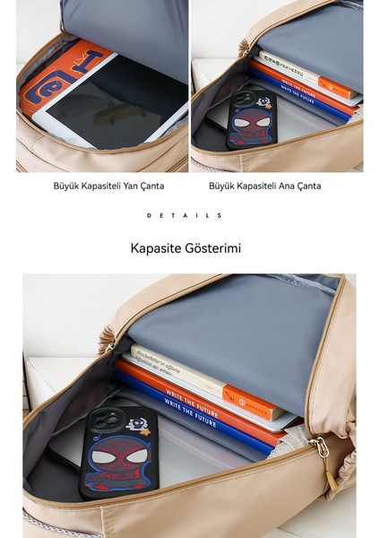 Kolej Tarzı Büyük Kapasite Kitap Üçlü Set Sırt Çantası (Yurt Dışından) modelleri