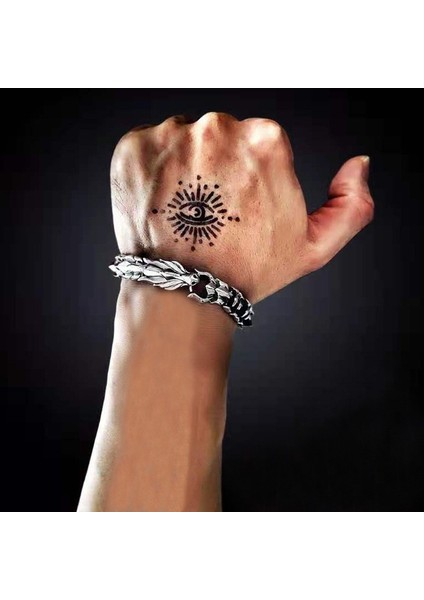 Retro Kral Başlığı Ejderha Şekilli Hip-Hop Bilezik (Yurt Dışından) modelleri