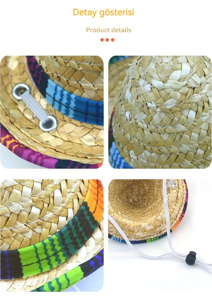 Evcil Kedi Için Örgü, Ayarlanabilir Hasır Şapka, 2'li Set (Yurt Dışından) modelleri