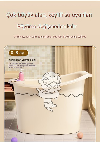 Çocuklar Için Kalınlaştırılmış, Oturulabilir Plastik Banyo Küveti (Yurt Dışından) fırsatları