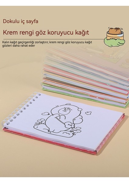 Karikatür Desen Boyama Çocuk Çizim Kitabı (Yurt Dışından) modelleri