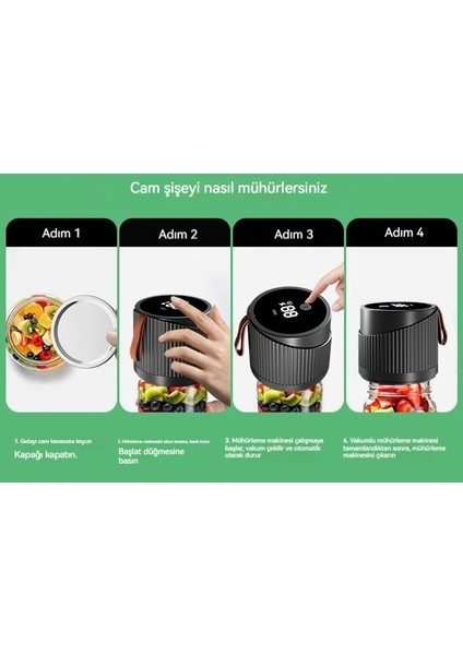 Çok Fonksiyonlu Vakum Mason Kavanoz Mühürleme Makinesi (Yurt Dışından) modelleri