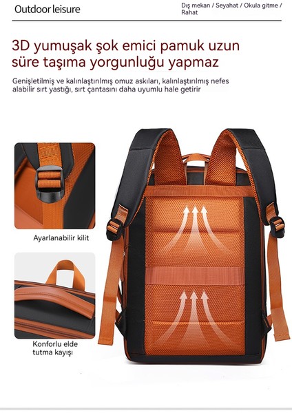 Büyük Kapasiteli Sırt Çantası Hafif Basit Seyahat Bilgisayar Çantası (Yurt Dışından) fiyatları