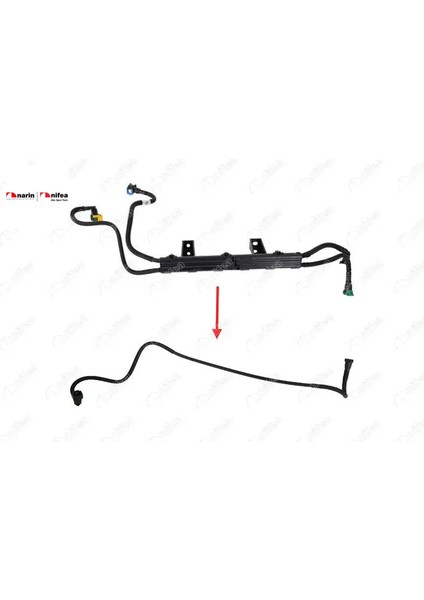 Yakit Borusu Egea 1.3jtd. Nifea 52052624 Fıat 13122