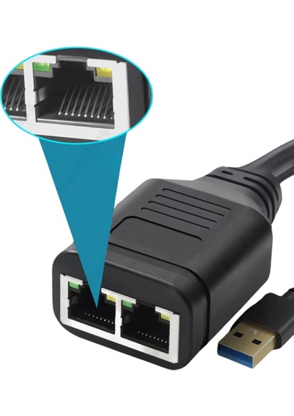 4711 1x2 Port RJ45 USB Güç Destekli Ethernet Switch Splitter Çevirici Çoklayıcı modelleri