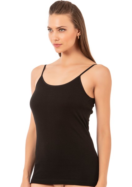 Özkan 0107 3'lü Paket Kadın %100 Pamuklu Ribana Esnek Rahat İp Askılı Örme Atlet fırsatları