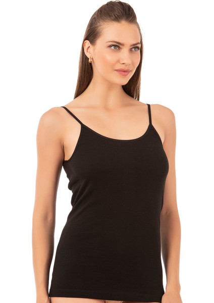 Özkan 0107 3'lü Paket Kadın %100 Pamuklu Ribana Esnek Rahat İp Askılı Örme Atlet indirimleri