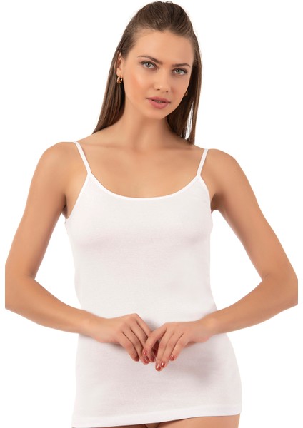 Özkan 0107 6'lı Paket Kadın %100 Pamuklu Ribana Esnek Rahat İp Askılı Örme Atlet fiyatları