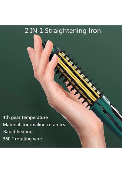 Düz Demir Saç Düzleştirici 2'si 1 Arada Düzleştirici Bukle Makinesi Saç Bigudi Dalga Saç Bukle Maşaları (Yurt Dışından) fiyatları