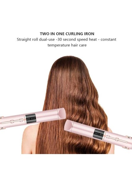 Taşınabilir USB Şarj Edilebilir Saç Düzleştirici ve Bigudi Seyahat Düz Saç Değnek Kablosuz Düzleştirici Bukle Makinesi (Yurt Dışından) fiyatları