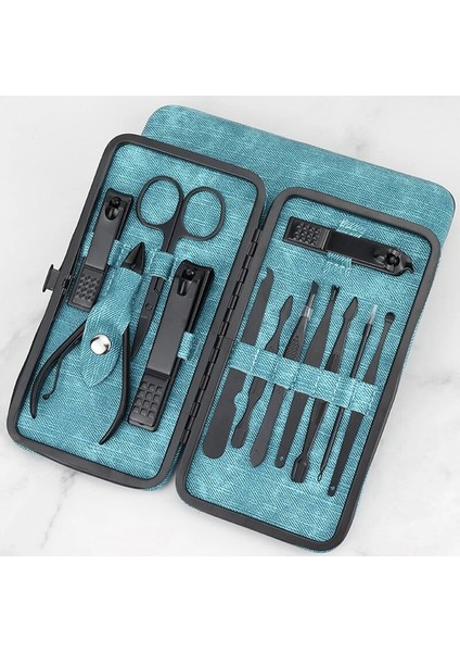 12 Adet/takım Yeni Manikür Tırnak Makası Pedikür Seti Taşınabilir Seyahat Hijyen Kiti Paslanmaz Çelik Tırnak Kesici Alet Seti Dropshipping (Yurt Dışından)