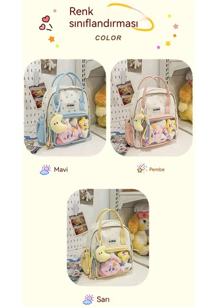 Şık ve Sevimli Omuzlar Hafif Aşk Baskı Taşınabilir Çok Amaçlı Okul Çantası (Yurt Dışından) fiyatları