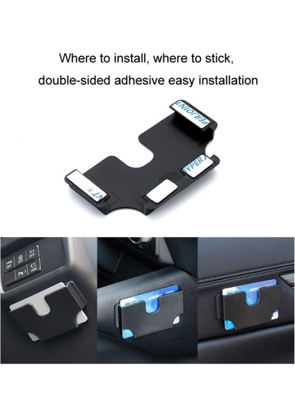 Araba Güneşlik Düzenleyici Elastomer Plastik Kendinden Yapışkanlı Kart Tutucu Saklama Kutusu (Yurt Dışından) fiyatları