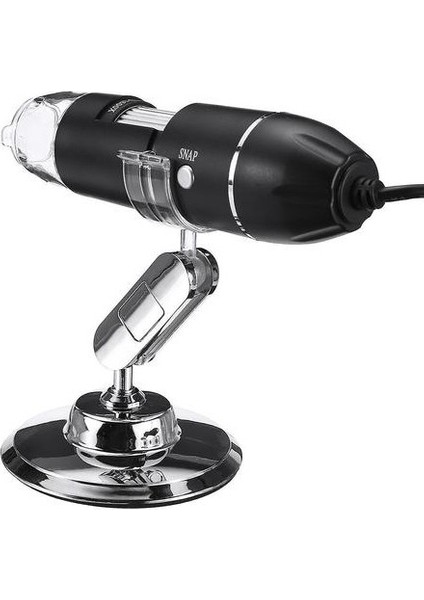 Ayarlanabilir 1600X 2mp 1080 P 8 LED Dijital Mikroskop Tipi-C / Mikro USB Büyüteç Stereo USB Endoskop Için Telefon Pc (500X) (Yurt Dışından)