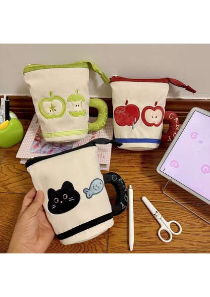 Silindirik Katlanabilir Büyük Kapasiteli Kalem Kutusu Saklama Çantası (Yurt Dışından) modelleri