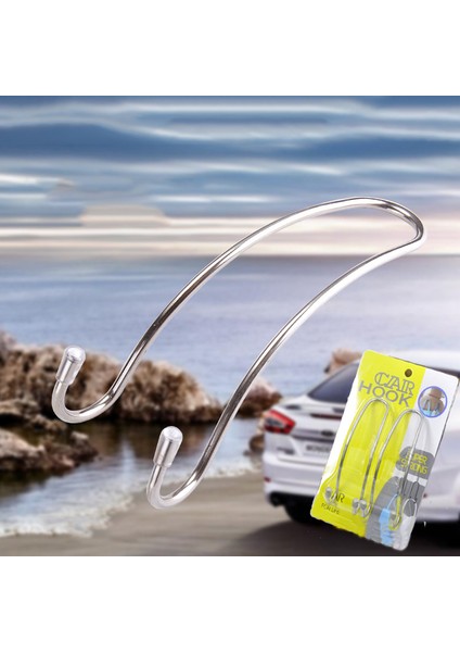 2 Adet Araba Koltuğu Sırtlığı Başlık Askısı Kancası Çanta Bez Düzenleyici Tutucu 3X11X3,4 cm (Yurt Dışından)