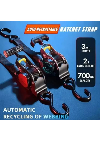 3,3 M Otomatik Geri Çekilebilir Bağlama Kayışı Bagaj Sabitleme Kemeri Araba Motosiklet Otonom Tur Için-Ka Kaplı Siyah Elektroforetik Kaplama (Yurt Dışından) indirimleri