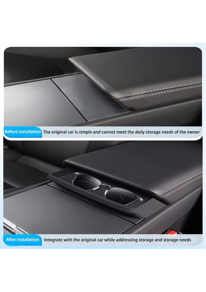 Tesla Model 3 Highland 2024 2025 Orta Konsol Saklama Kutusu Kol Dayanağı Düzenleyici Tepsi (Yurt Dışından) indirimleri