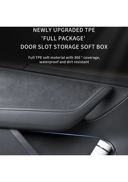 TSL1108 Tesla Model Y Tpe Araç Kapısı Iç Mekan Konteyneri Için 2 Adet Saklama Kutusu-Ön Kapı (Yurt Dışından) fiyatları