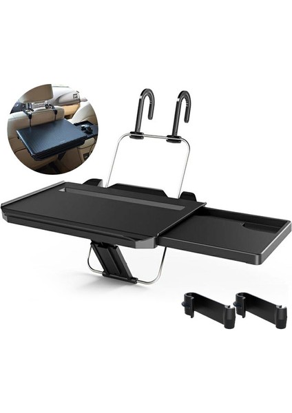 Shunweı SD-1508B Araba Koltuğu Montajlı Katlanabilir Yemek Tepsisi Çekmeceli Direksiyonlu Dizüstü Bilgisayar Masası (Yurt Dışından)
