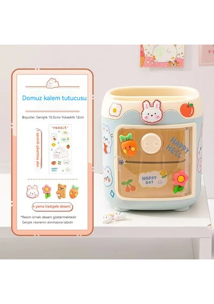 Çocuk Karikatür Kırtasiye Kutusu/yaratıcı Sevimli Sevimli Domuz Öğrenci Kalem Tutucu/çok Fonksiyonlu Saklama Kutusu, DL063 (Yurt Dışından)