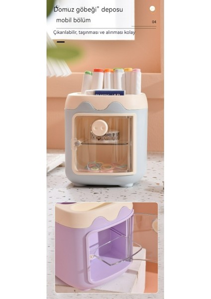 Çocuk Karikatür Kırtasiye Kutusu/yaratıcı Sevimli Sevimli Domuz Öğrenci Kalem Tutucu/çok Fonksiyonlu Saklama Kutusu, DL063 (Yurt Dışından) indirimleri