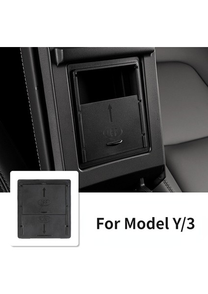 M30153 Tesla Model 3 / Y Araç Orta Kontrol Kol Dayama Düzenleyici Abs Saklama Kutusu Gizlilik Koruma Kabı (Yurt Dışından) fiyatları
