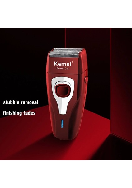 Orijinal Kemei Bitirme Kaybolur Güçlü Şarj Edilebilir Elektrikli Tıraş Makinesi Saç Sakal Elektrikli Jilet Erkekler Içın Kel Kafa Tıraş Makinesi Kırmızı (Yurt Dışından) fiyatları