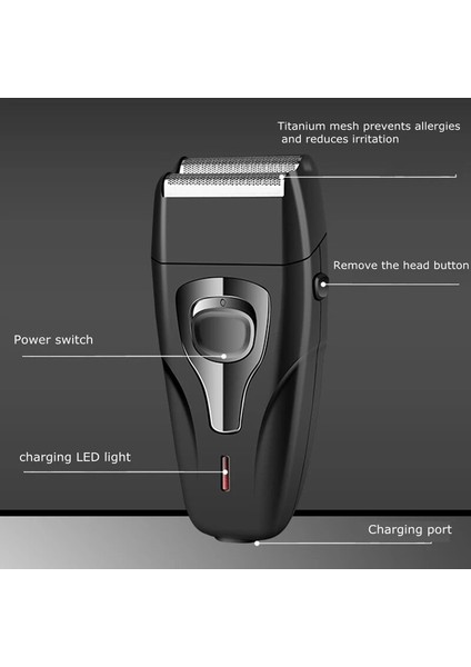 Orijinal Kemei Güçlü Şarj Edilebilir Elektrikli Tıraş Bıçağı Saç Sakal Anız Yüz Erkekler Içın Elektrikli Tıraş Makinesi Kel Kafa Tıraş Makinesi Siyah (Yurt Dışından) fiyatları