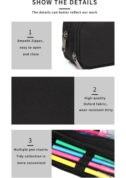 Öğrenci Büyük Kapasiteli Hafif Taşınabilir Kalem Çantası (Yurt Dışından) fiyatları