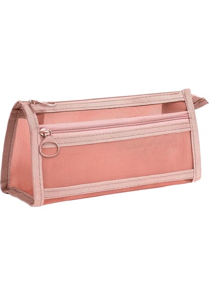 Çift Katmanlı Üç Boyutlu Şeffaf Örgü Kalem Çantası (Yurt Dışından)