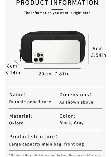 Öğrenci Büyük Kapasiteli Hafif Taşınabilir Kalem Çantası (Yurt Dışından) modelleri